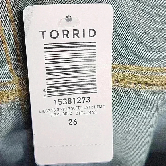 Torrid NWT New High Rise Jeggings Size 26T - Picture 10 of 13